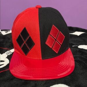 Red and Black Harley Quinn SnapBack Cap